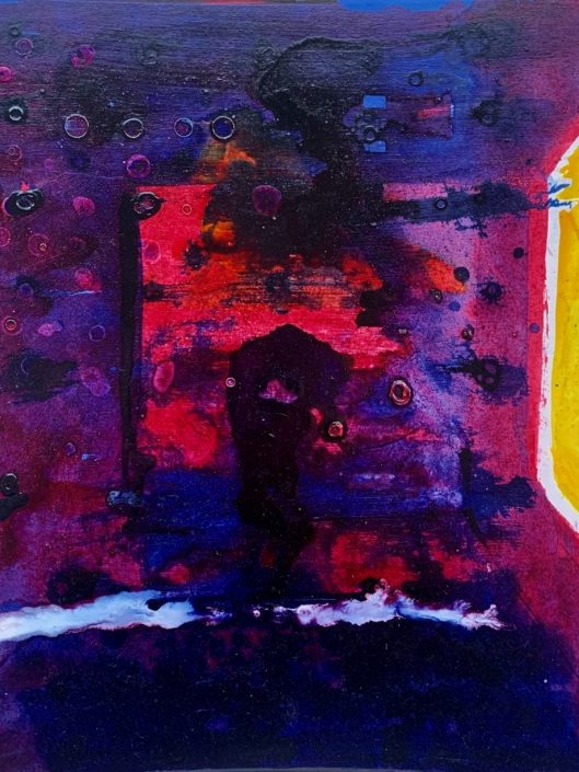 mixed media on cardboard 25×30 cm